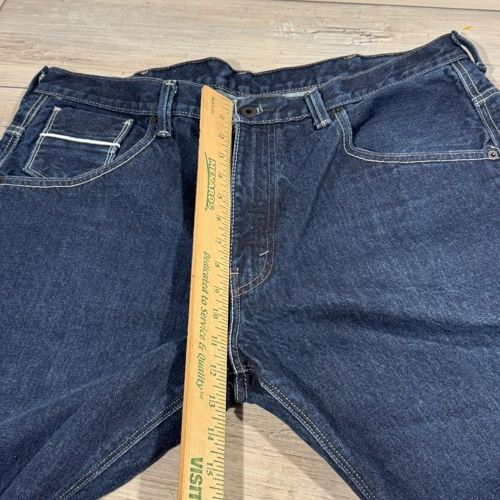 Levis 569 Jean Men 38x30* Blue Dark Loose Straight Relaxed Fit Flap Pocket Baggy